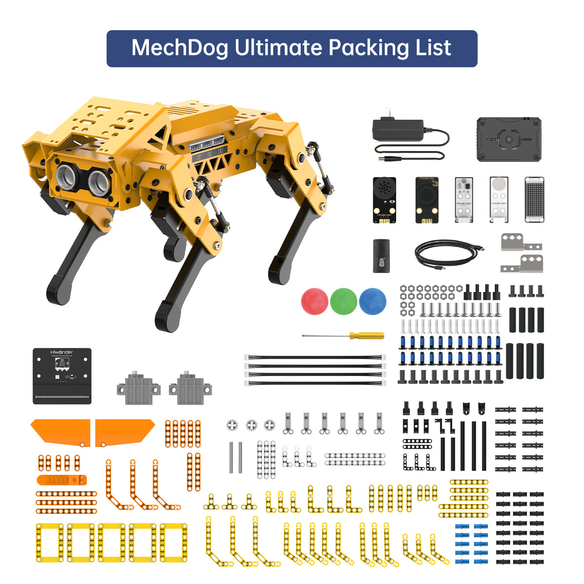 Hiwonder MechDog Open Source AI Robot Dog with AI Vision & Voice Interaction, Programmable with Scratch, Arduino, and Python Hiwonder MechDog Open Source AI Robot Dog with AI Vision & Voice Interaction, Programmable with Scratch, Arduino, and Python
